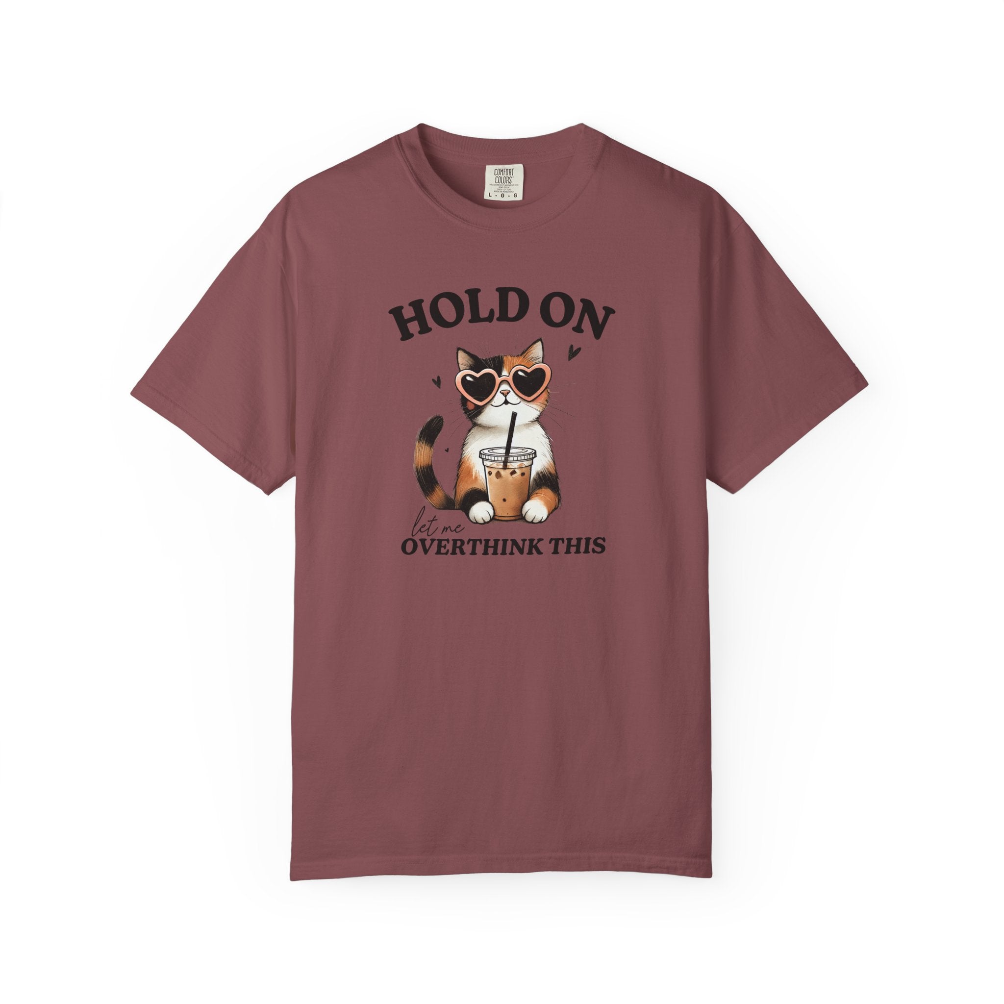 Overthinking Cat Graphic Tee – Vintage Cotton Relaxed Fit Unisex Shirt