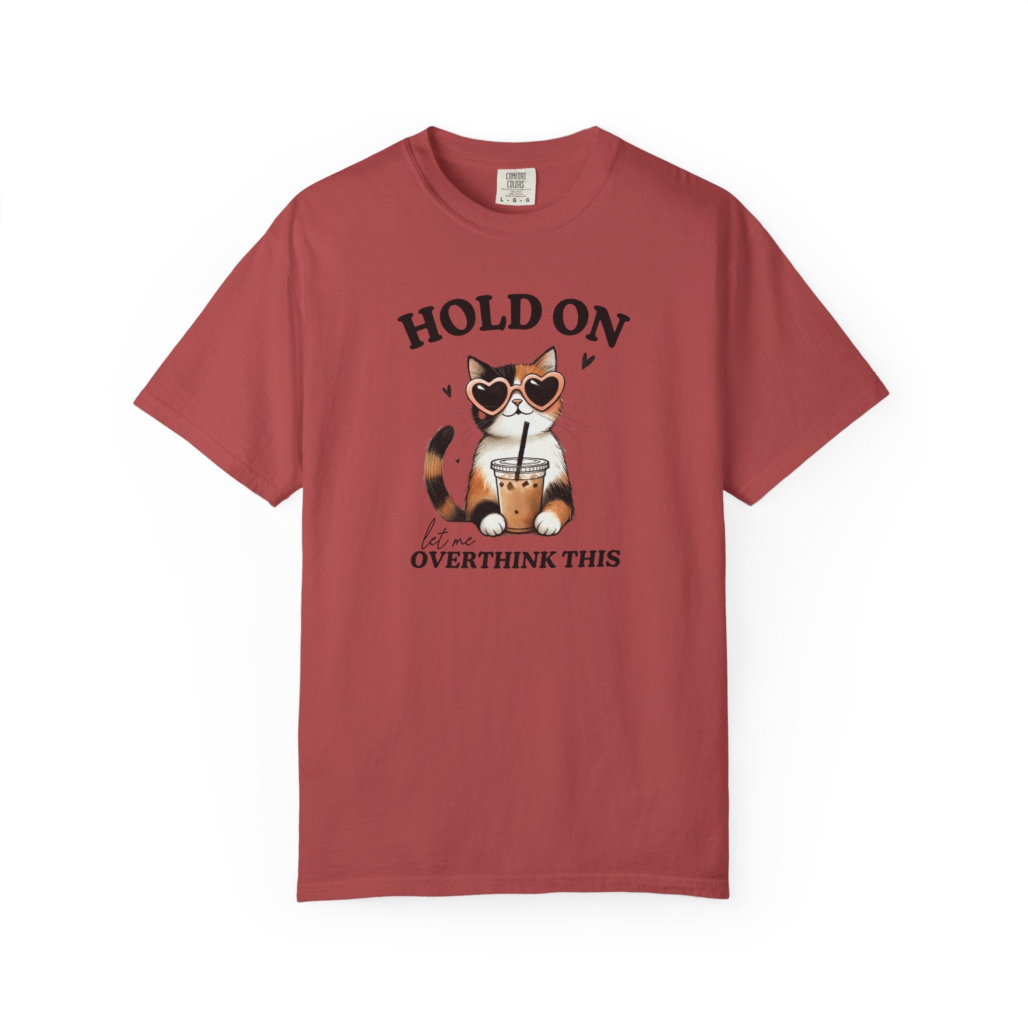 Overthinking Cat Graphic Tee – Vintage Cotton Relaxed Fit Unisex Shirt