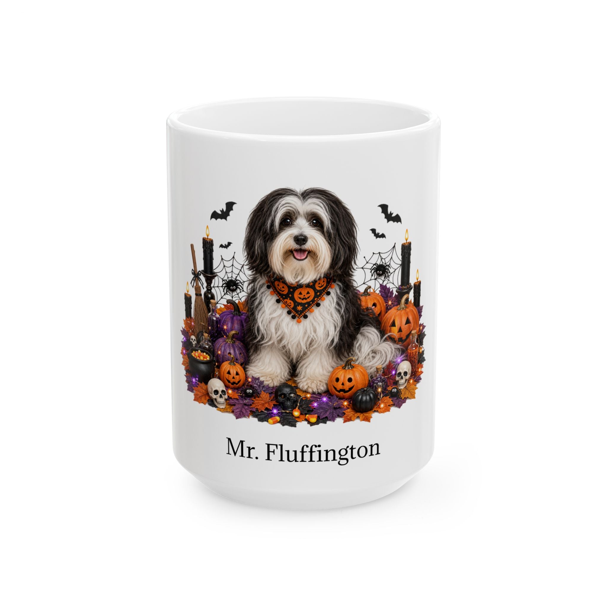 Personalized Havanese Halloween mug, alternate product view