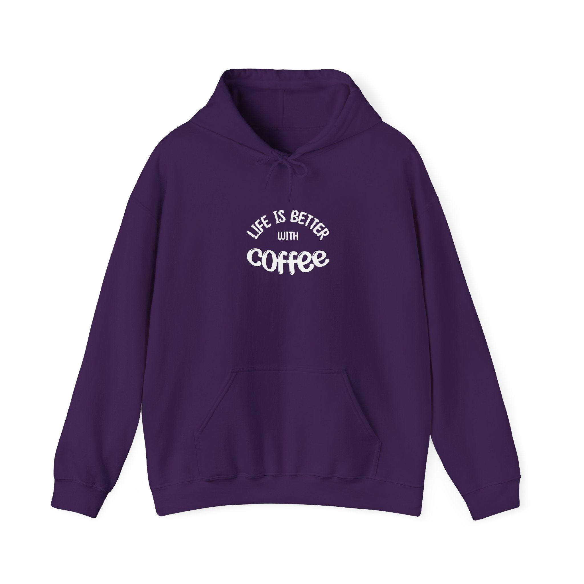 Life Is Better With Coffee Hoodie | Aesthetic Coffee Lover Gift | Cozy Minimalist Hooded Sweatshirt