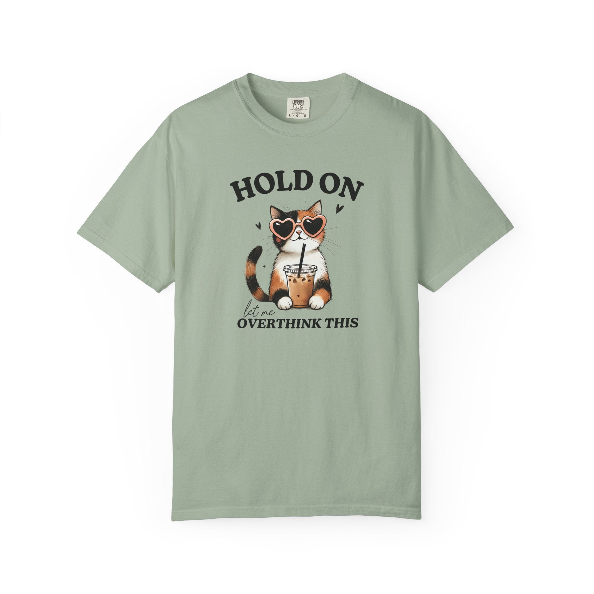 Overthinking Cat Graphic Tee – Vintage Cotton Relaxed Fit Unisex Shirt