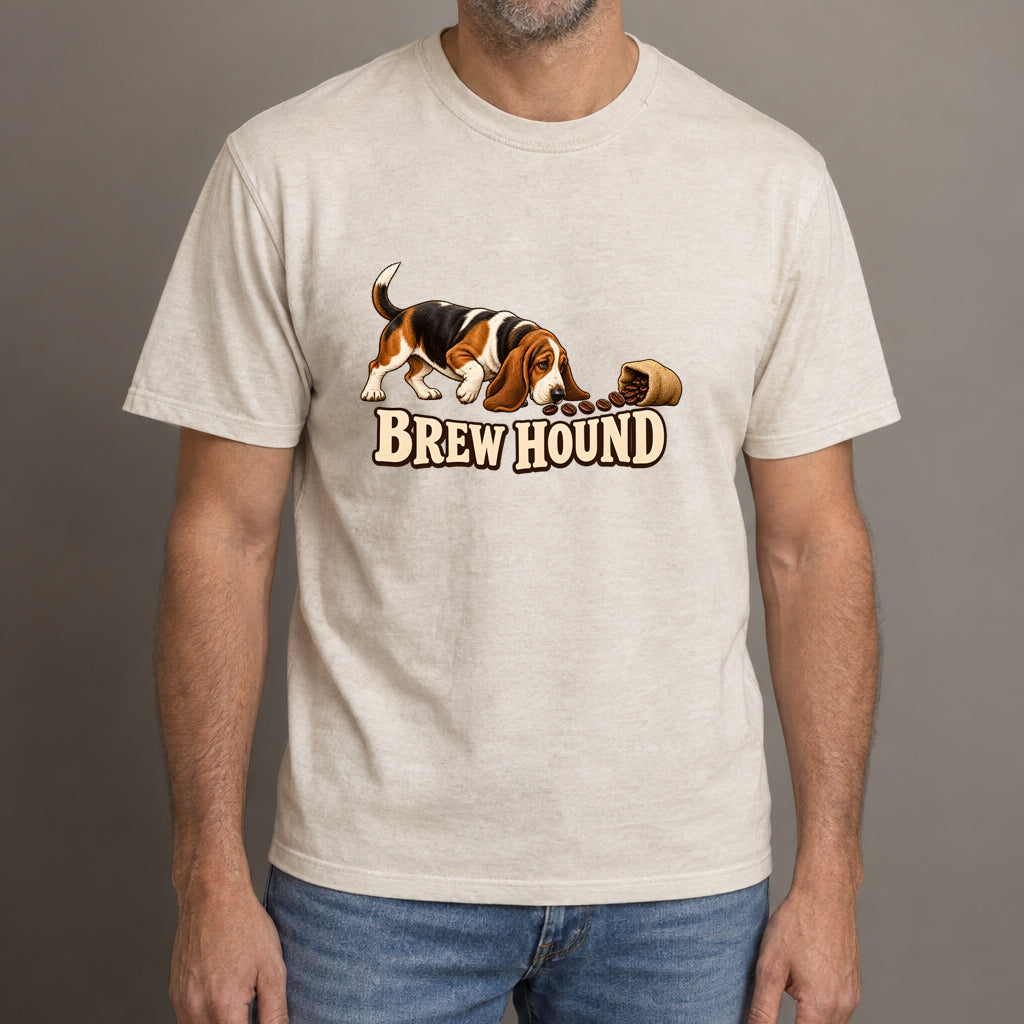 Brew Hound Coffee T-Shirt | Funny Coffee Lover Graphic Tee