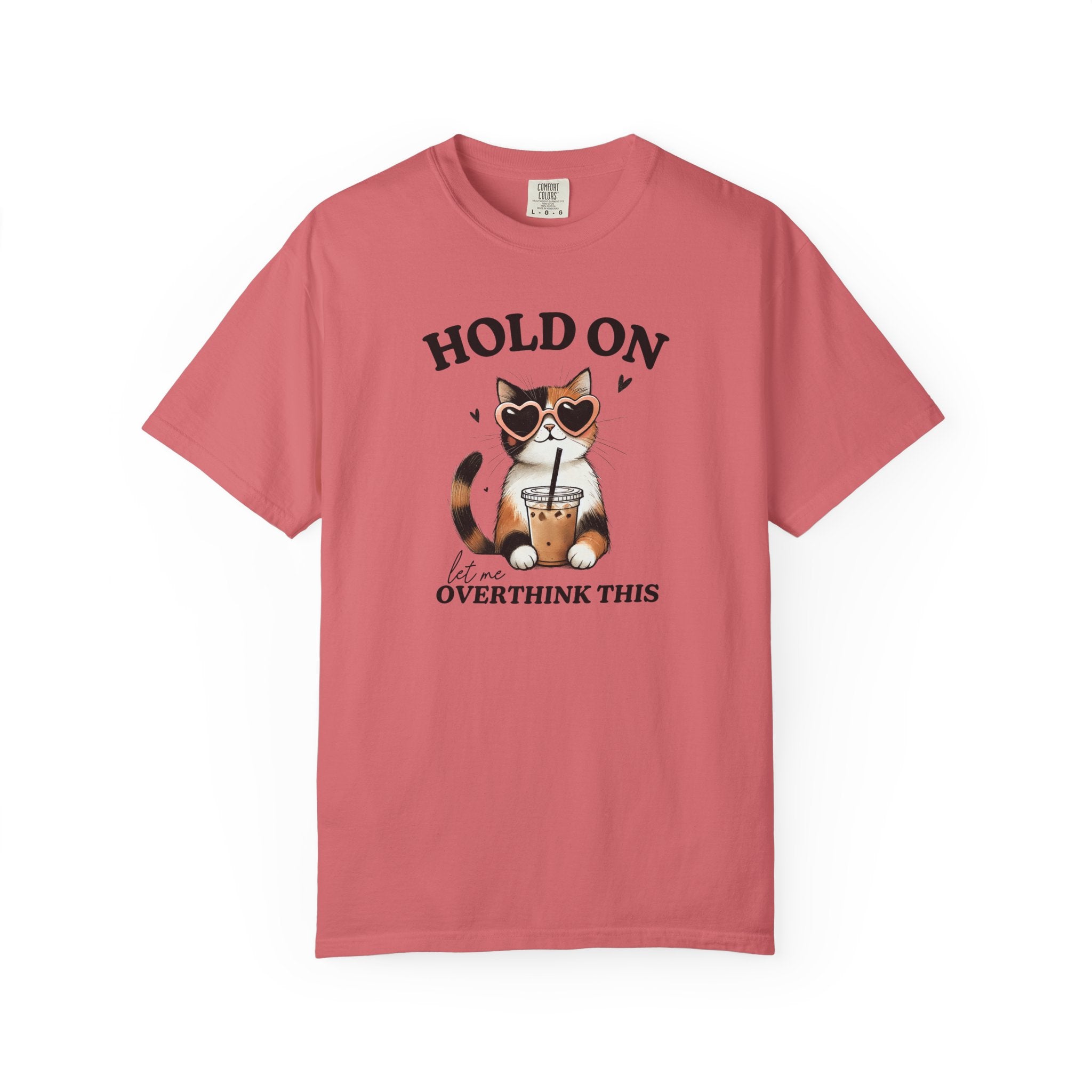 Overthinking Cat Graphic Tee – Vintage Cotton Relaxed Fit Unisex Shirt