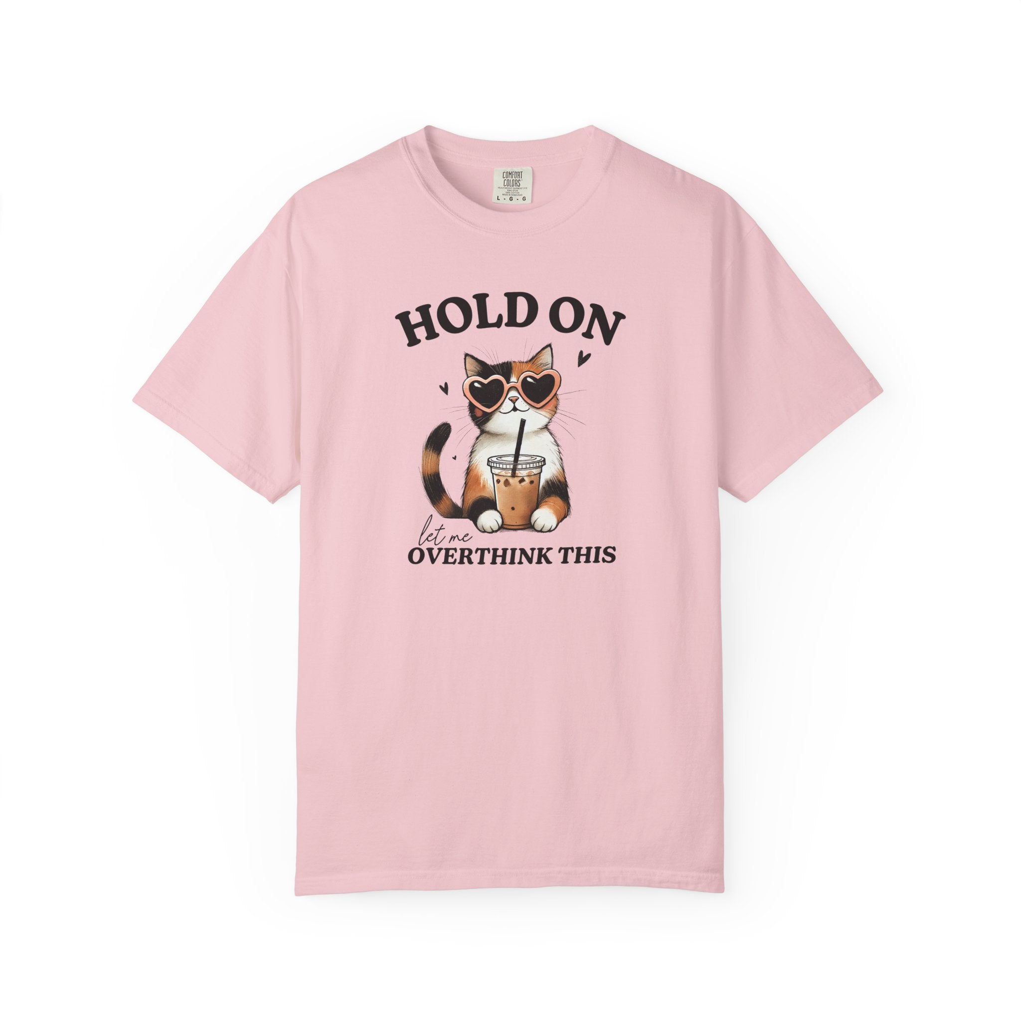 Overthinking Cat Graphic Tee – Vintage Cotton Relaxed Fit Unisex Shirt