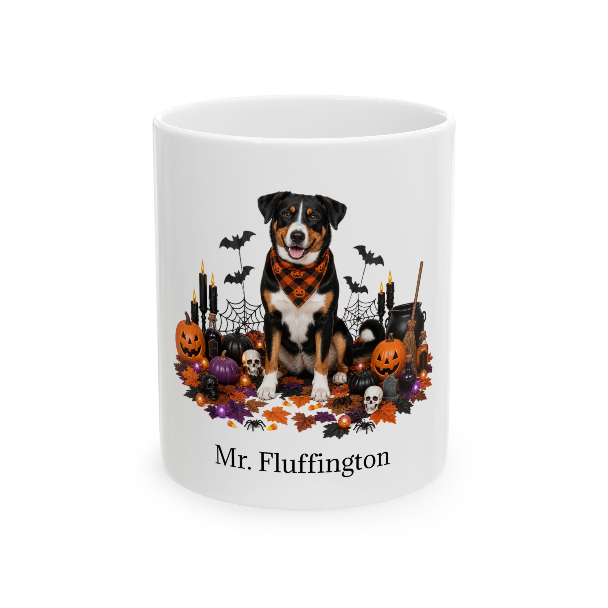 Personalized Appenzeller Sennenhund Dog Mug – Custom Pet Name Halloween Gift