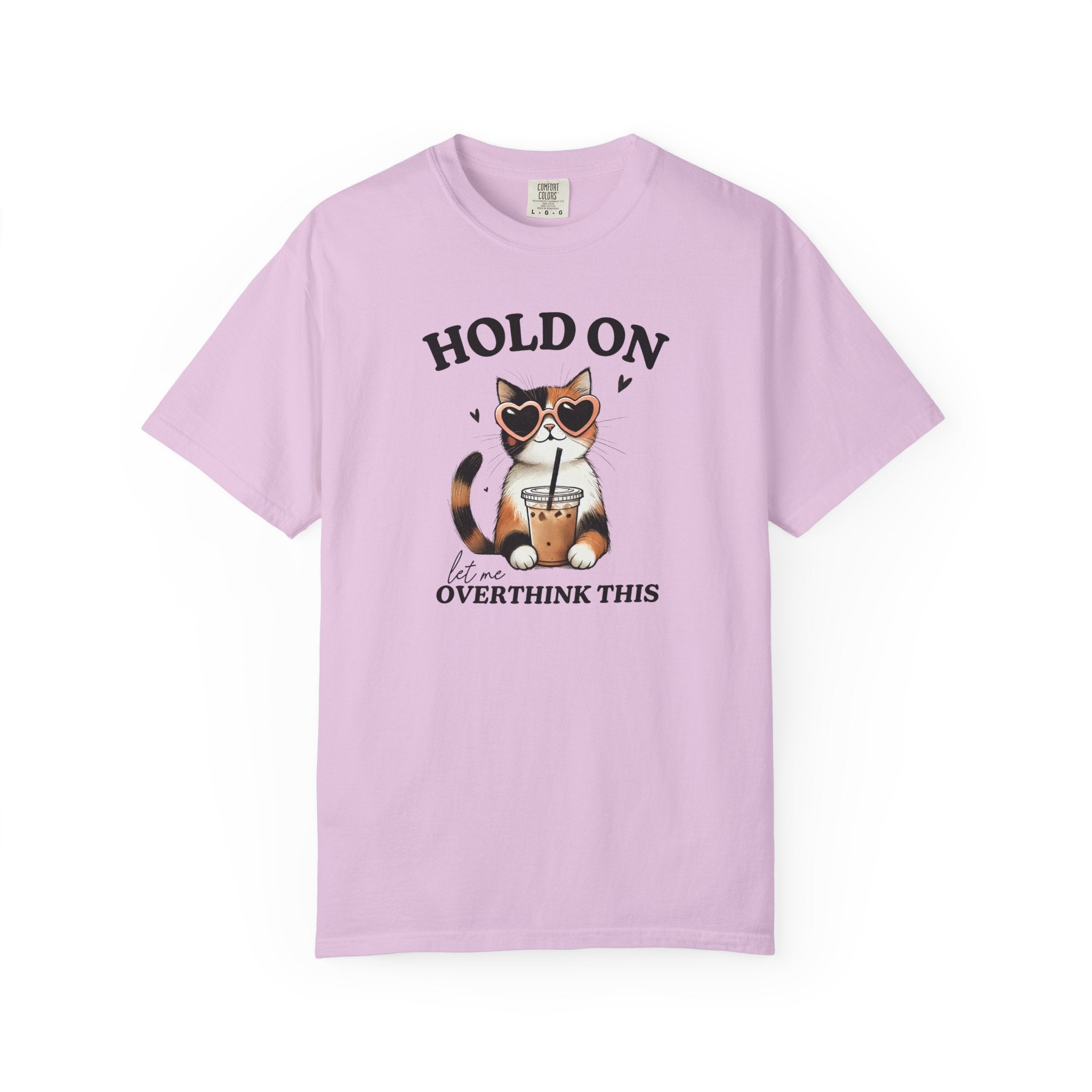 Overthinking Cat Graphic Tee – Vintage Cotton Relaxed Fit Unisex Shirt
