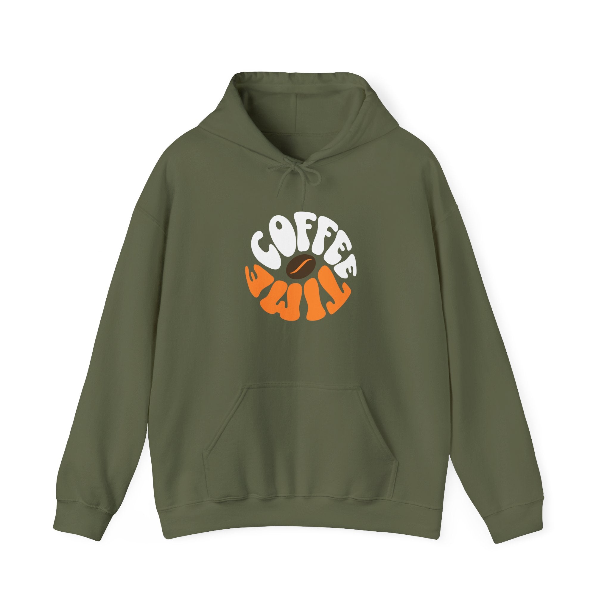 Brevity Brew Coffee Time Hoodie – Retro 70s Style Unisex Cotton Pullover