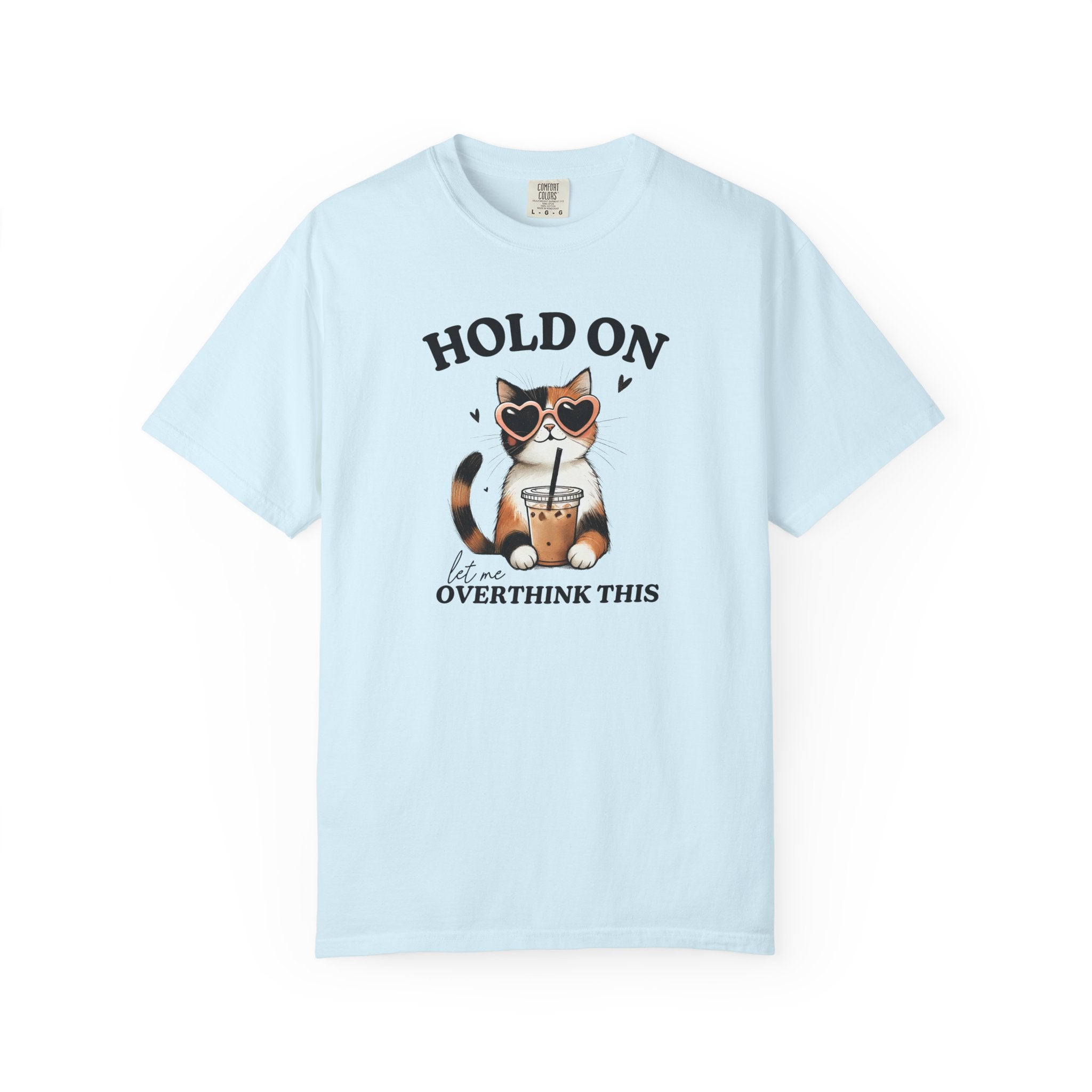 Overthinking Cat Graphic Tee – Vintage Cotton Relaxed Fit Unisex Shirt