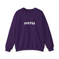Gildan 18000 Retro Coffee Bubble Font Sweatshirt - Light Grey Crewneck