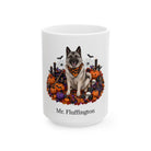 Personalized Norwegian Elkhound Halloween Mug – Custom Dog Name Gift