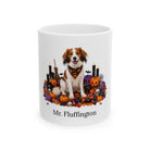 Personalized Kooikerhondje Halloween mug with custom dog name, front product view