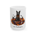 Personalized Mudi Halloween mug, alternate product view