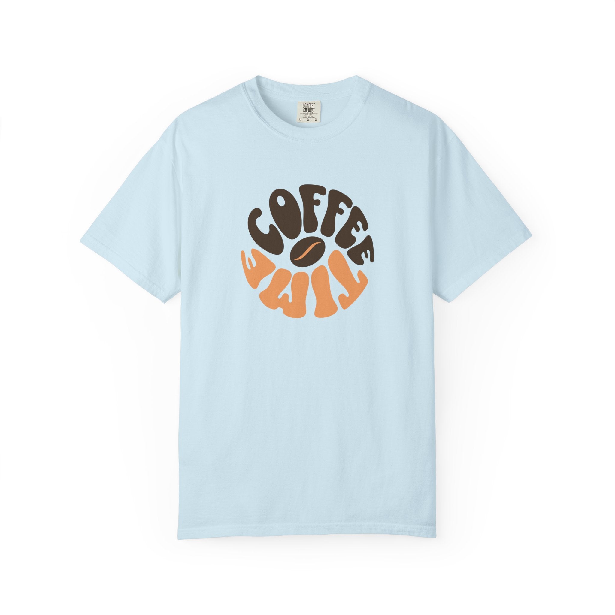 Coffee Time T-Shirt | Comfort Colors 1717 | Retro Sunrise Caffeine Tee