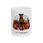 Personalized German Pinscher Halloween Mug – Custom Dog Name Gift
