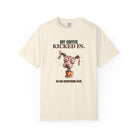 Funny Dog Coffee T-Shirt | Vintage Wash Unisex Cotton Graphic Tee
