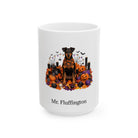 Personalized German Pinscher Dog Mug – Custom Pet Name Halloween Gift