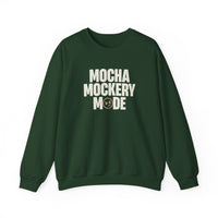 Mocha Mockery Mode Funny Coffee Sweatshirt – Unisex Fleece Crewneck
