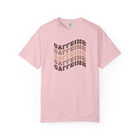 Caffeine Wave T-Shirt | Retro Caffeine Wave T-Shirt | Comfort Colors 1717 | Wavy Text Coffee Lover Gift