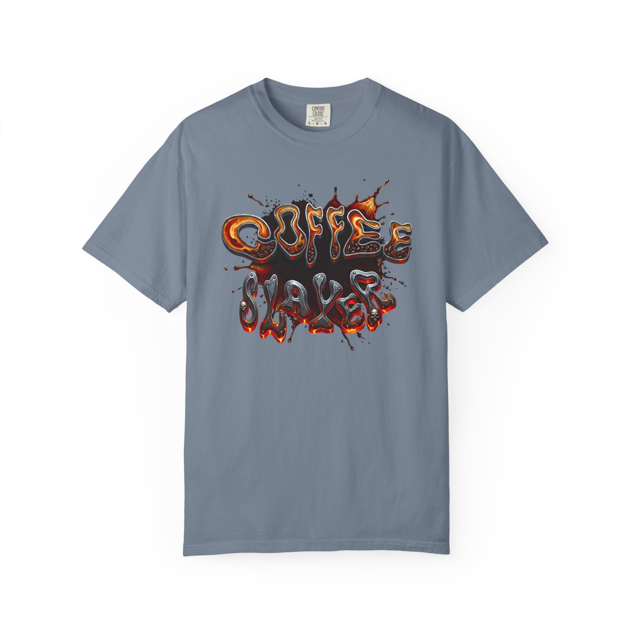 Coffee Slacker Retro 70s Graphic Tee | Comfort Colors Heavyweight Shirt