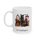Personalized Tortoiseshell Cat Halloween Mug – Custom Pet Name Gift