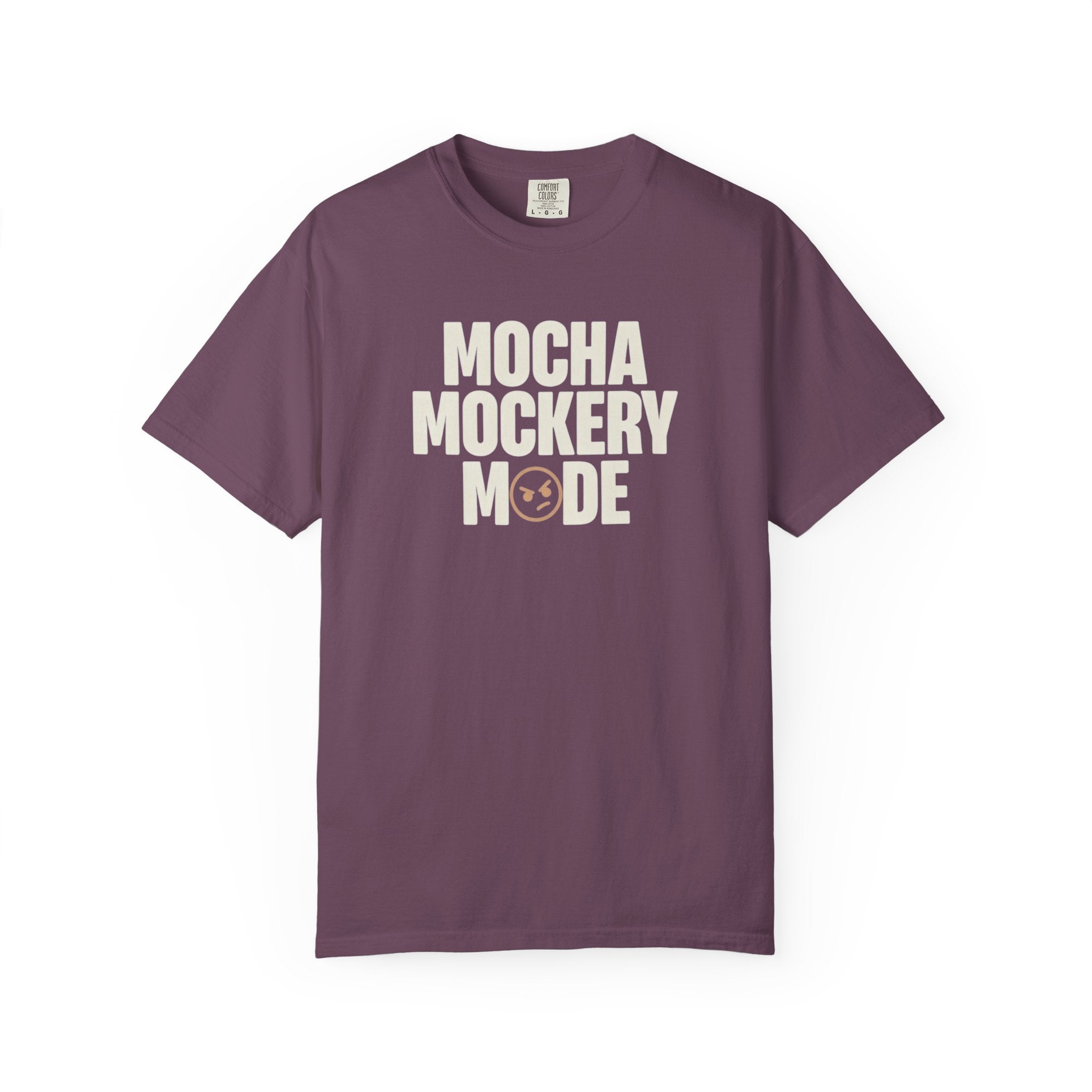 Mocha Mockery Mode Sarcastic Coffee T-Shirt - Funny Barista Tee - Retro Aesthetic Graphic Shirt - Premium Comfort Colors 1717