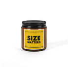 Funny Size Matters Candle | Measuring Tape Gag Gift for Him | Humorous Scented Soy Candle