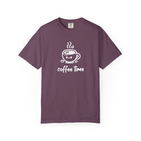 Coffee Time T-Shirt | Comfort Colors 1717 | Cute Steaming Cup Graphic Tee