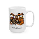 Personalized Tabby Cat Halloween Mug – Custom Pet Name Gift