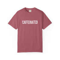 Caffeinated T-Shirt | Comfort Colors 1717 | Minimalist Coffee Box Logo Tee