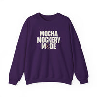 Mocha Mockery Mode Funny Coffee Sweatshirt – Unisex Fleece Crewneck