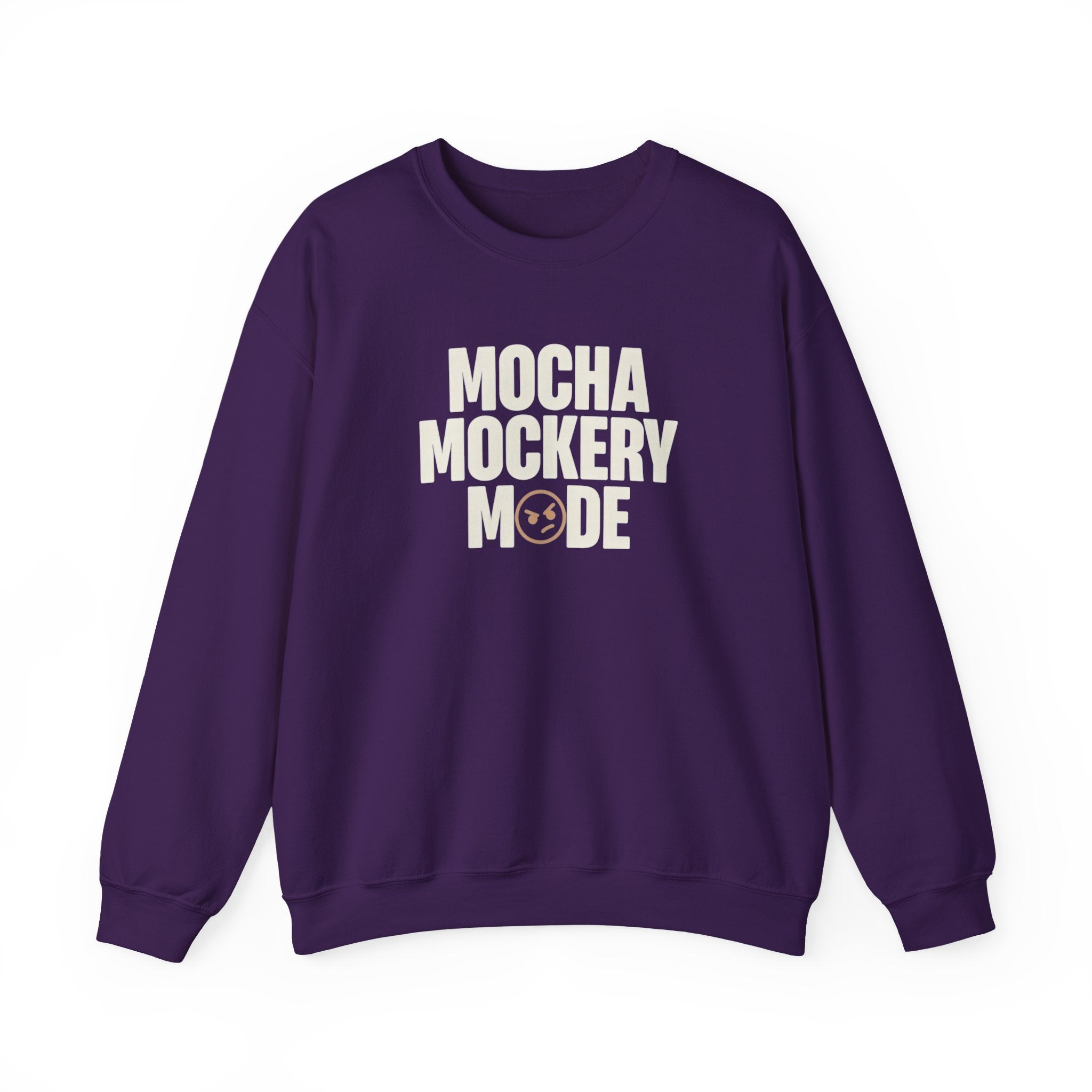 Mocha Mockery Mode Funny Coffee Sweatshirt – Unisex Fleece Crewneck