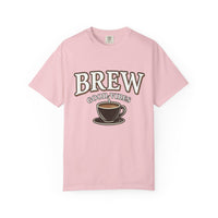 Brew Good Vibes Tee | Garment Dyed Comfort Colors | Barista Gift