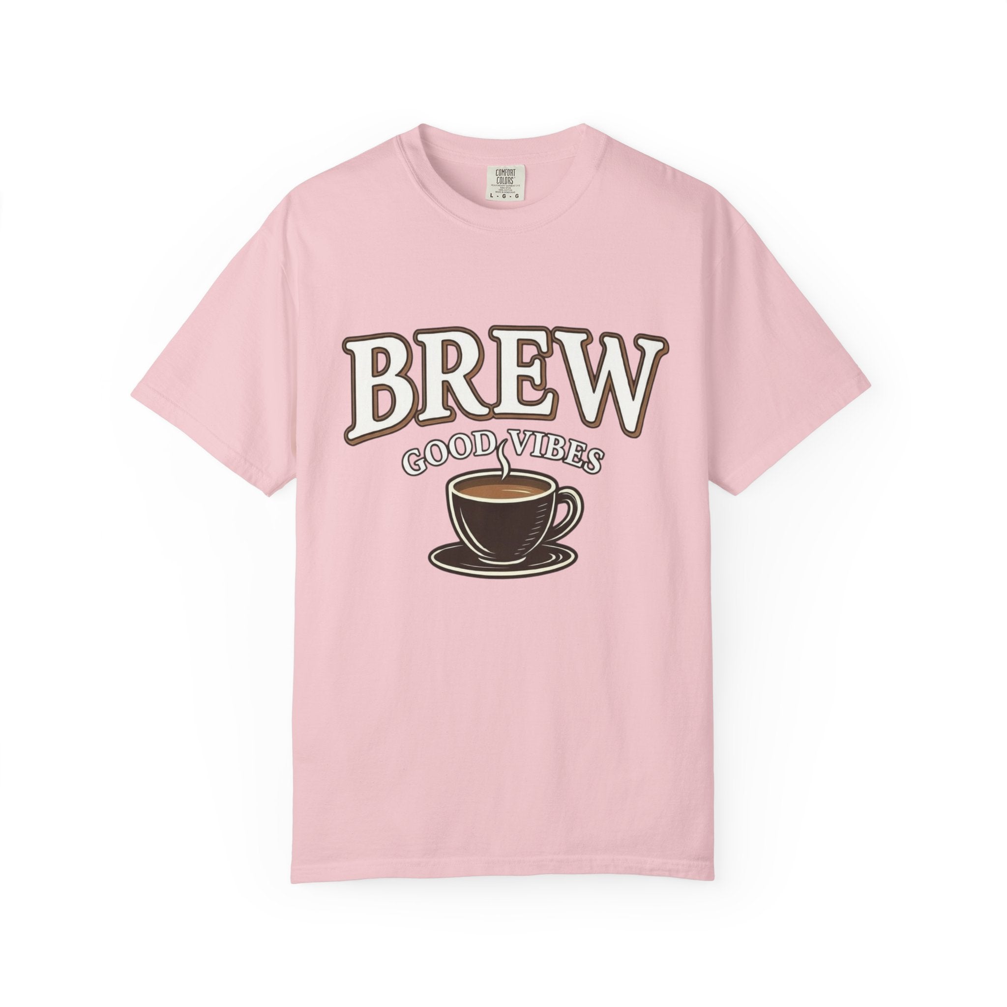 Brew Good Vibes Tee | Garment Dyed Comfort Colors | Barista Gift