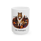 Personalized Collie Halloween mug, alternate product view