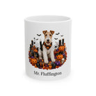 Personalized Wire Fox Terrier Halloween Mug – Custom Dog Name Gift