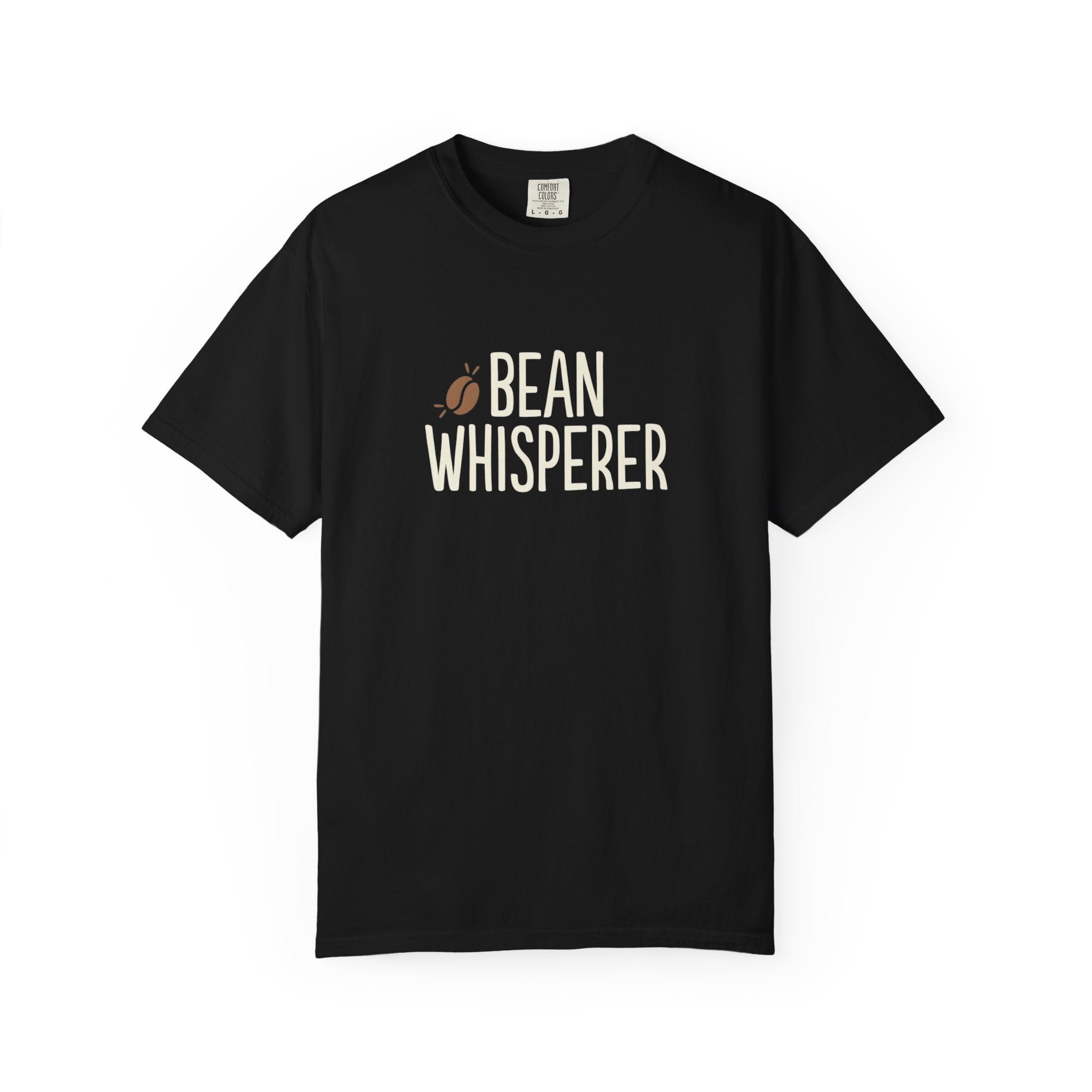Bean Whisperer T-Shirt - Funny Coffee Roaster Tee - Sarcastic Barista Shirt - Minimalist Coffee Lover Gift - Premium Comfort Colors 1717