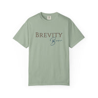 Brevity Brew Minimalist Coffee T-Shirt | Comfort Colors 1717 | Writer Gift Tee