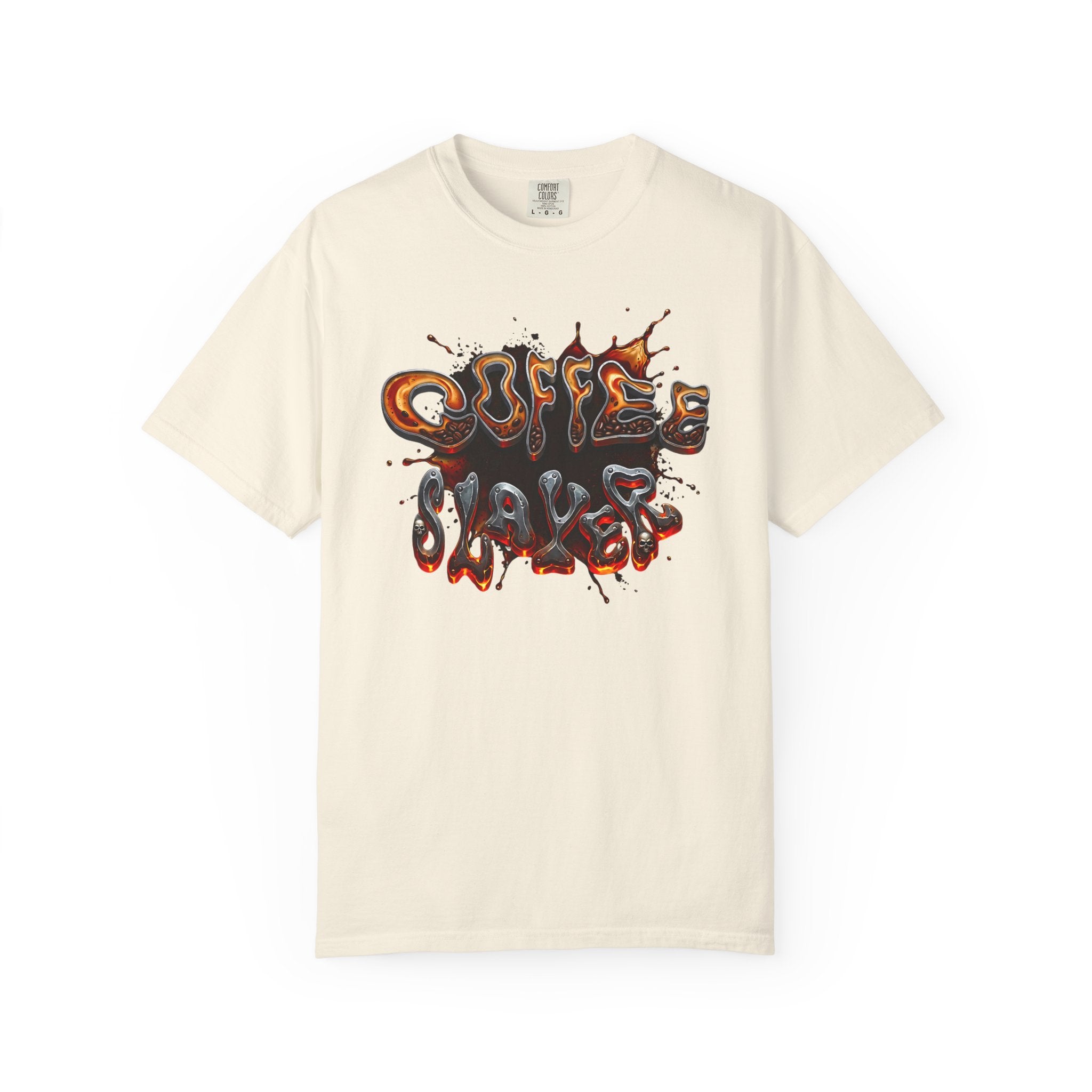 Coffee Slacker Retro 70s Graphic Tee | Comfort Colors Heavyweight Shirt