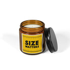 Funny Size Matters Candle | Measuring Tape Gag Gift for Him | Humorous Scented Soy Candle