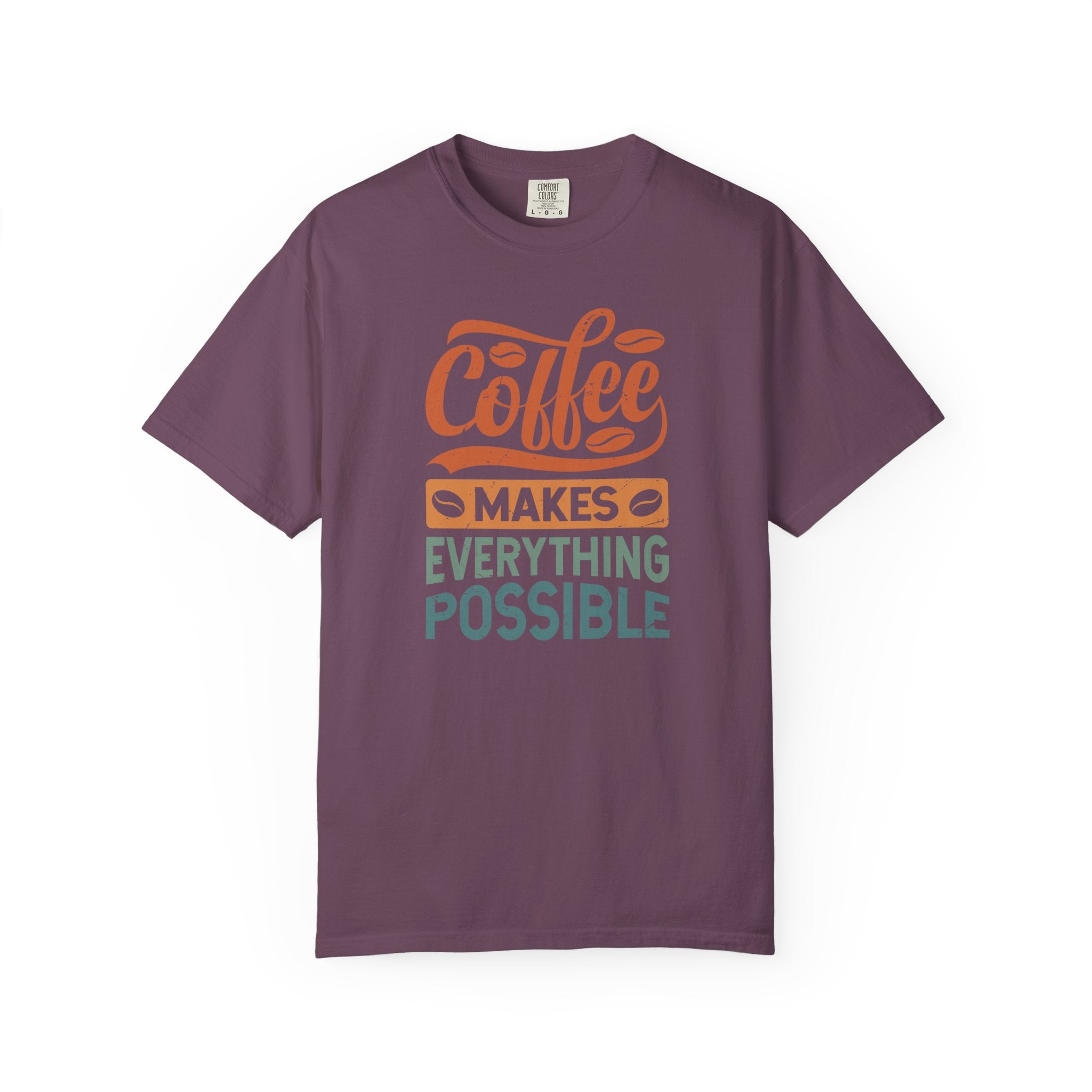 Coffee Makes Everything Possible T-Shirt | Comfort Colors 1717 | Retro Camping Graphic Tee