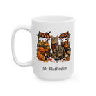 Personalized Tabby Cat Halloween Mug – Custom Pet Name Gift