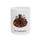 Personalized Cane Corso dog Halloween mug, 15oz white ceramic, with custom pet name on front