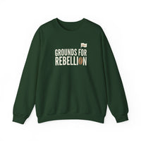 Grounds For Rebellion Coffee Sweatshirt – Funny Barista Fleece Pullover