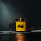 Funny Size Matters Candle | Measuring Tape Gag Gift for Him | Humorous Scented Soy Candle