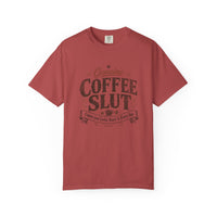 Coffee Slut Graphic Tee — Funny Coffee Lover Shirt