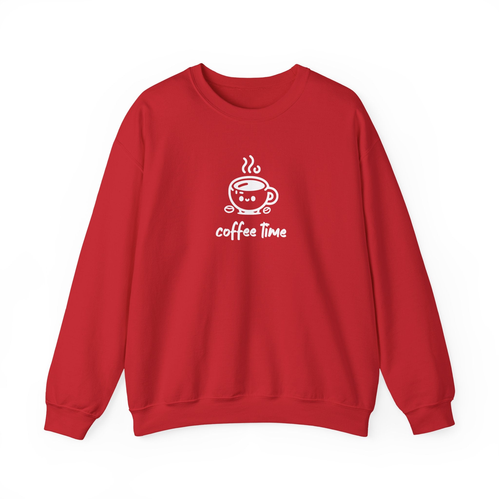 Brevity Brew Coffee Time Graphic Sweatshirt – Cozy Unisex Crewneck