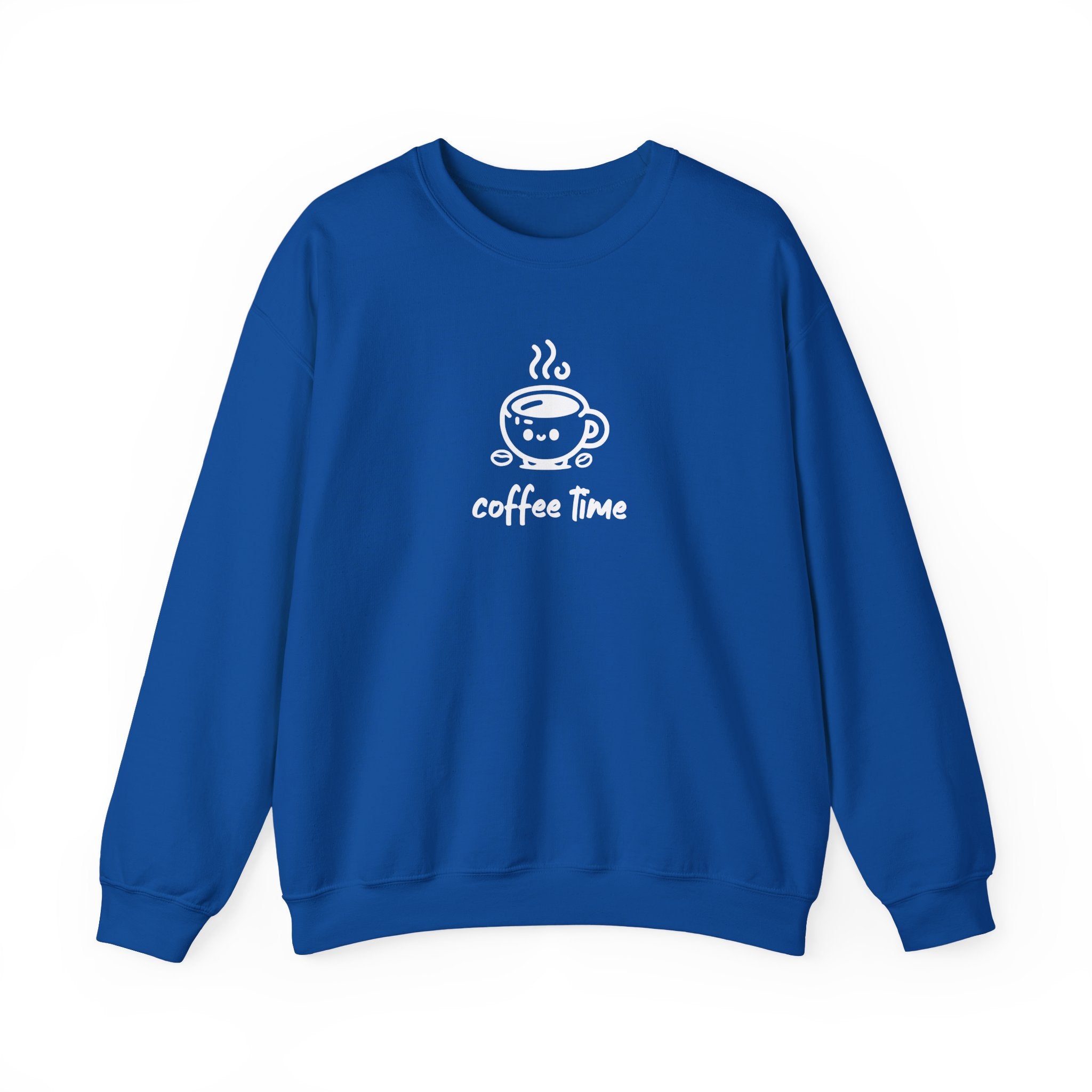 Brevity Brew Coffee Time Graphic Sweatshirt – Cozy Unisex Crewneck