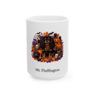 Personalized English Toy Spaniel dog Halloween mug, 11oz white ceramic, with custom pet name on front