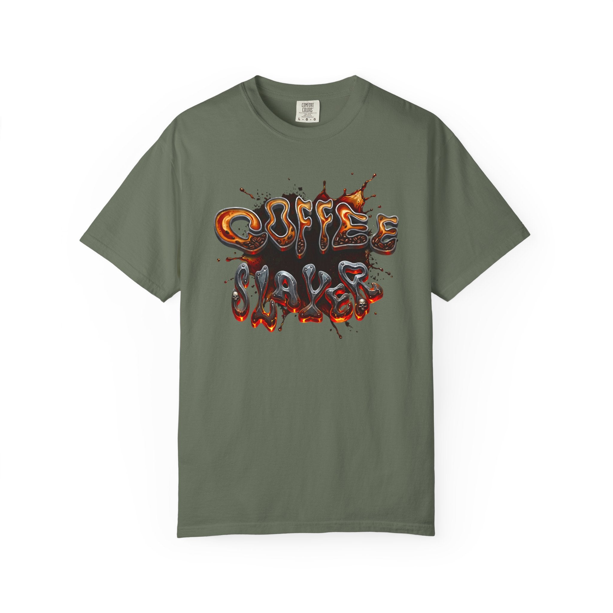 Coffee Slacker Retro 70s Graphic Tee | Comfort Colors Heavyweight Shirt