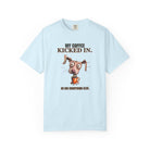 Funny Dog Coffee T-Shirt | Vintage Wash Unisex Cotton Graphic Tee